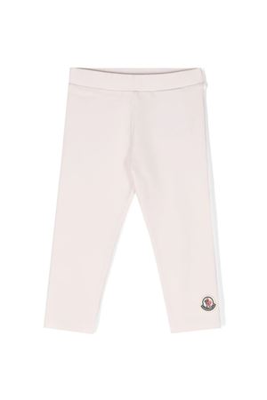 leggins in cotone rosa MONCLER KIDS | 8H000018790N504